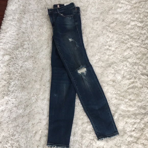 Sneerpeak Mid Rise Distress Jeans - Picture 3 of 5